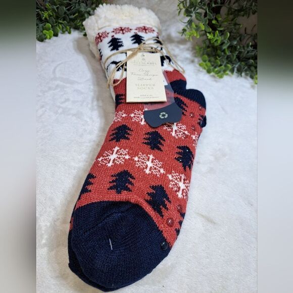 NWT Quagga Faux Sherpa Slippers Sustainable Green Label - Picture 2 of 15